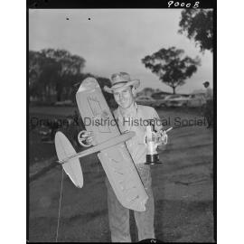Model plane flying contest winner