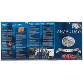 Anzac Day a newsletter from the Hon John Cobb MP