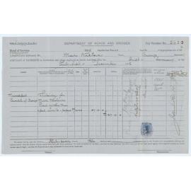 Department of Roads and Bridges Pay Voucher 2650 to Orange Municipal Council