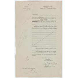 Correspondence from Road and Bridges Department to Orange Municipal Council 
