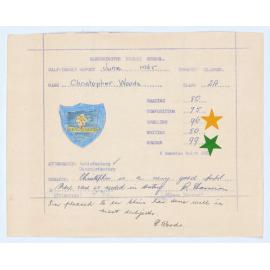 Bletchington Public School Half Yearly Report June 1965