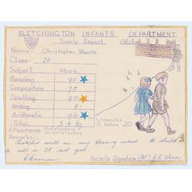 Bletchington Infants Department Yearly Report 1965