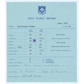 Bletchington Public School Half Yearly Report June 1967
