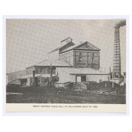 Great Western Flour Mill at Millthorpe built in 1884