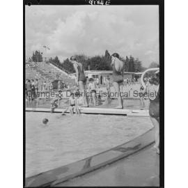 Swimmers at Olympic Pool
