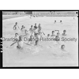 Swimmers at Olympic pool