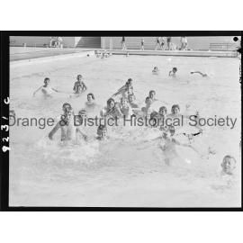Swimmers at Olympic pool