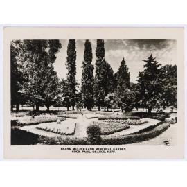 Frank Mulholland Memorial Garden, Cook Park, Orange