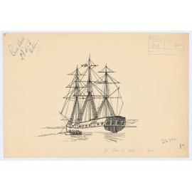 Ship of 1820 period
