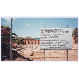 Court House, Orange : archaelogical dig