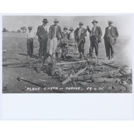 Plane smash, Orange, 29 April 1925