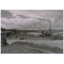 Where it all began: work starts on building the Orange Small Arms Factory in 1942.