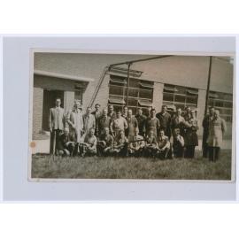Some of the male workers at the Small Arms Factory in 1944