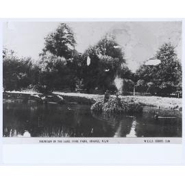 Fountain in the lake, Cook Park, Orange