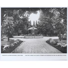 Fountain and band rotunda, Cook Park, Orange