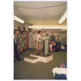 Orange and District Illustrated 1928 book launch, Orange City Library, 18 August 1989