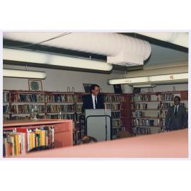 Orange and District Illustrated 1928 book launch, Orange City Library, 18 August 1989