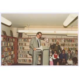 Orange and District Illustrated 1928 book launch, Orange City Library, 18 August 1989