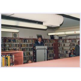 Orange and District Illustrated 1928 book launch, Orange City Library, 18 August 1989