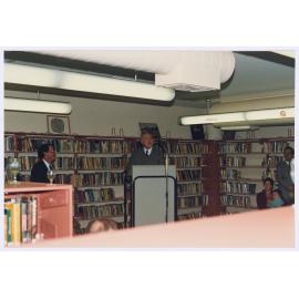 Orange and District Illustrated 1928 book launch, Orange City Library, 18 August 1989