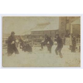 Snow scene, Walker's Brewery, Orange
