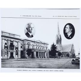 Soldiers' Memorial Hall, Council Chambers, and Holy Trinity Church, Orange