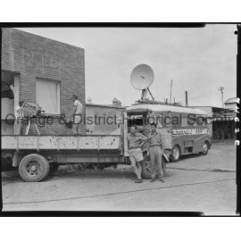 ABC Televison crew film at Barrett's Milk Pasteurising Factory 