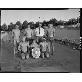 Orange men's relay swim team