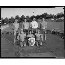 Orange men's relay swim team