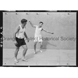 Handball exhibition double match with Carl Wilkins and Joe Fahy