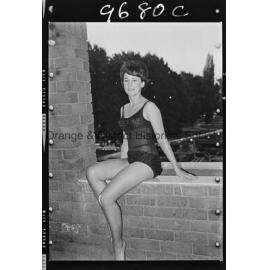 Swim suit fashion model