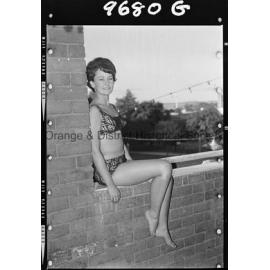 Swim suit fashion model