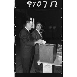 Charles Cutler and his campaign director