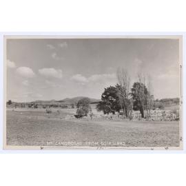 View of Mount Canobolas from golf links