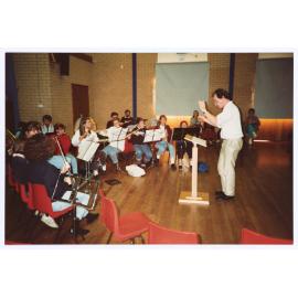 Conducting the orchestra