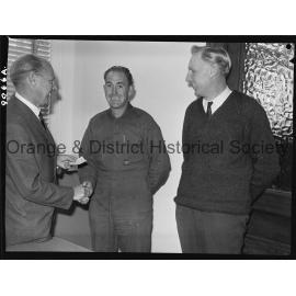 Lottery winners presented with cheque