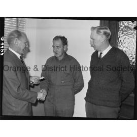 Lottery winners presented with cheque