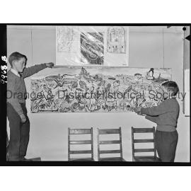 Student's colourful mural