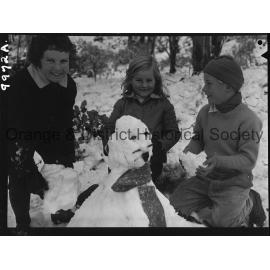 Heavy snow on Mount Canobolas