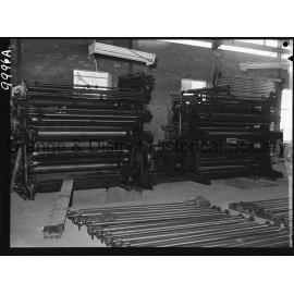 Installing the new printing press at the Central Western Daily