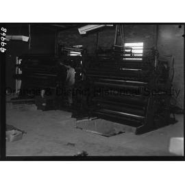 Installing the new printing press at the Central Western Daily