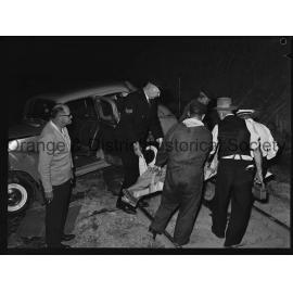 Car crashes on railway line