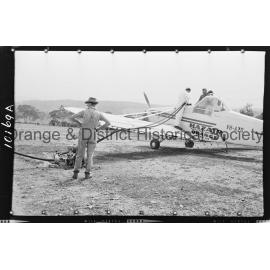 Light aircraft used for firefighting