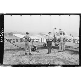 Light aircraft used for firefighting