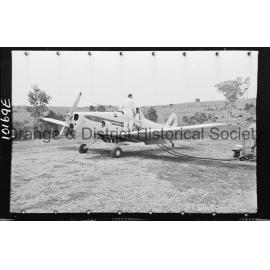 Light aircraft used for firefighting