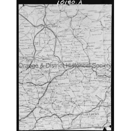 Copy, map for Denis Gregory