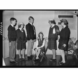 Students model proposed school uniforms