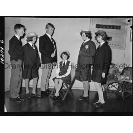 Students model proposed school uniforms