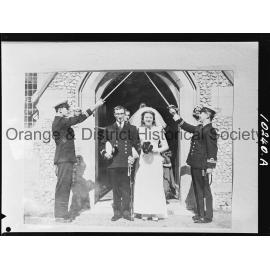 Copy, Naval wedding of Mrs Cross