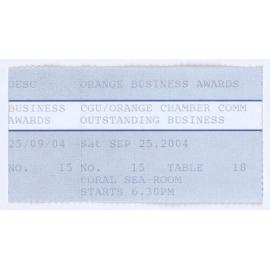 CGU/Orange Chamber of Commerce Outstanding Business Awards Ticket